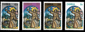 Замбия,1980, Рождество, 4 марки